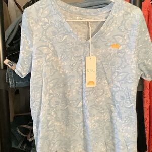 C.C California Blue Floral Tee‎